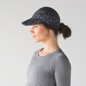 Lululemon Race To Place Run Hat 2.0 Splatter White Black